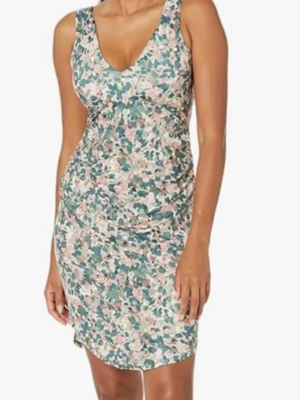 Prana Pearl Isla Dress in White Garden Sz MED